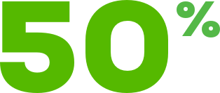 50 percent